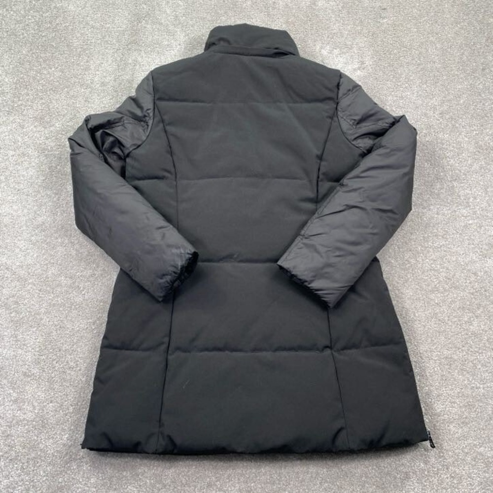 Michael Kors Puffer Jacket Women Size S Black Long Zip Up Quilted Coat - Picture 3 of 9